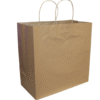 Recycled Kraft Bag with twisted handle 13” x 7” x 13” Pack of 250